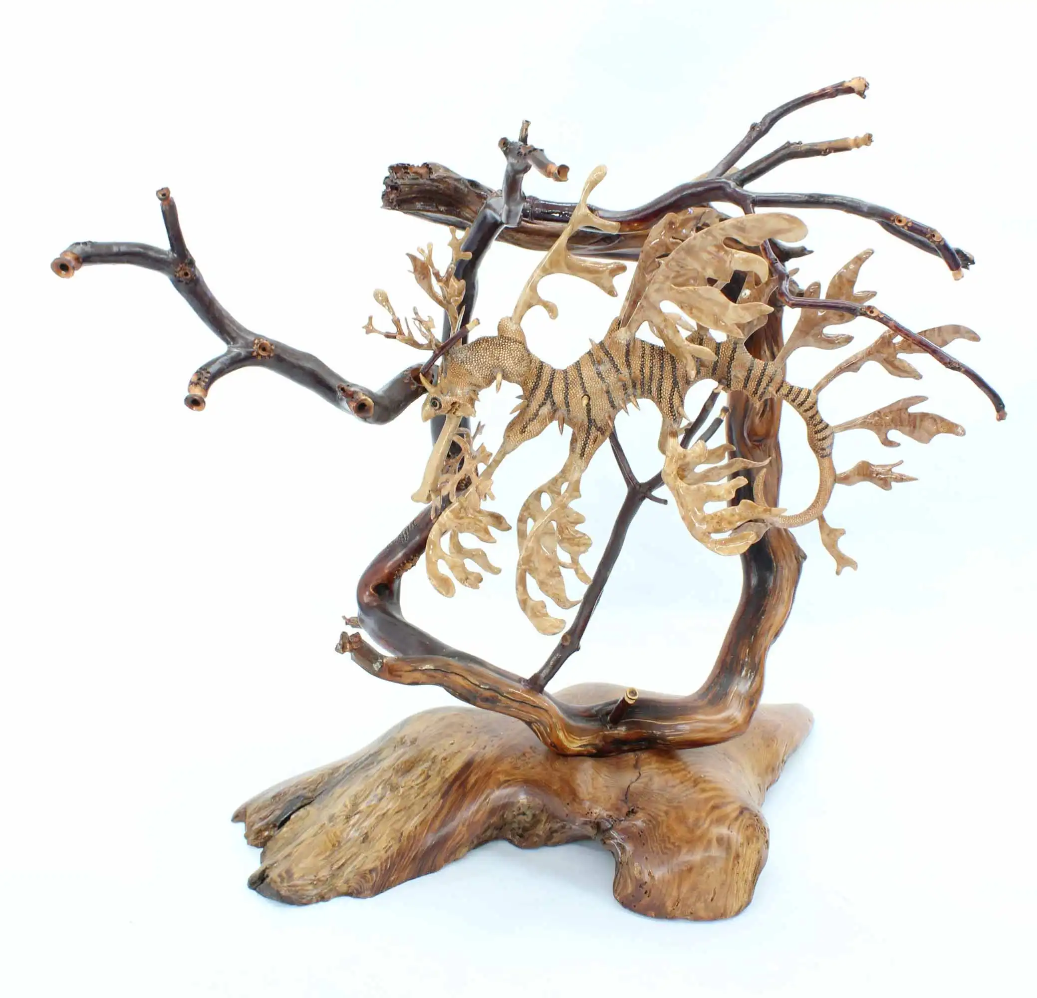 Leafy Sea Dragon woodcarving sculpture
